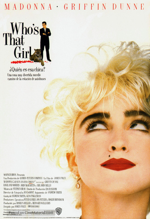 Who&#039;s That Girl? - Spanish Movie Poster