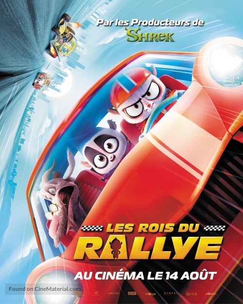 Rally Road Racers - French Movie Poster