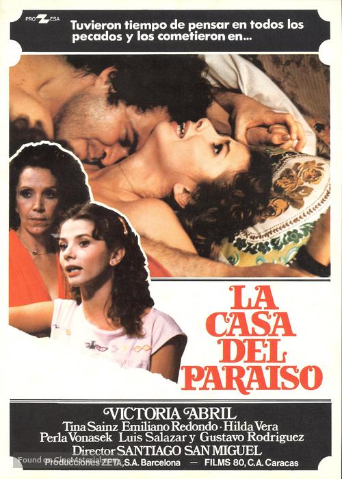 La casa del para&iacute;so - Spanish Movie Poster