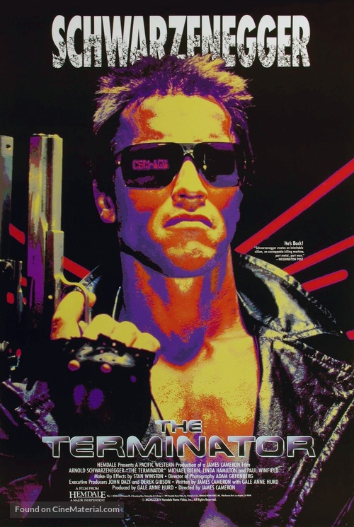 The Terminator - Video release movie poster