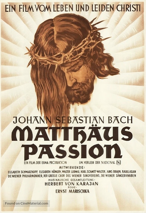 Passione secondo S. Matteo - German Movie Poster