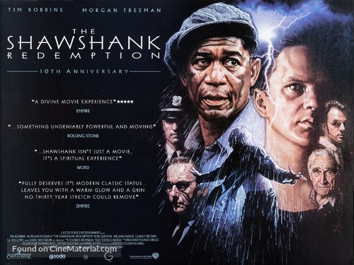 The Shawshank Redemption - British Re-release movie poster