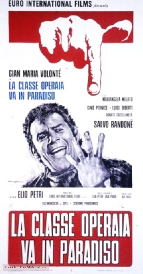 Classe operaia va in paradiso, La - Italian Movie Poster