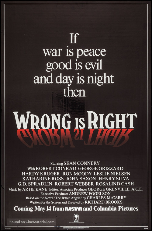 Wrong Is Right - Movie Poster