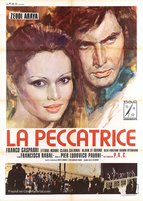 La peccatrice - Italian Movie Poster