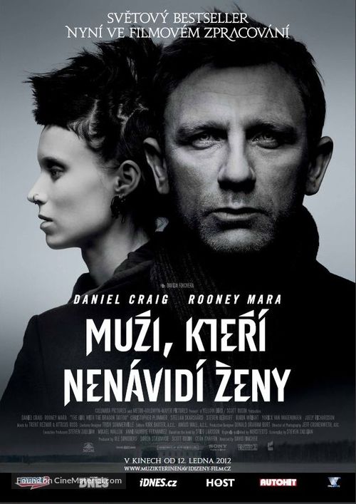 The Girl with the Dragon Tattoo - Czech Movie Poster