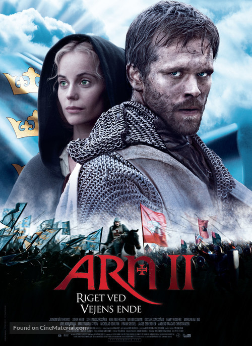 Arn - Riket vid v&auml;gens slut - Danish Movie Poster