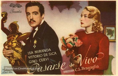 Lo sbaglio di essere vivo - Spanish Movie Poster