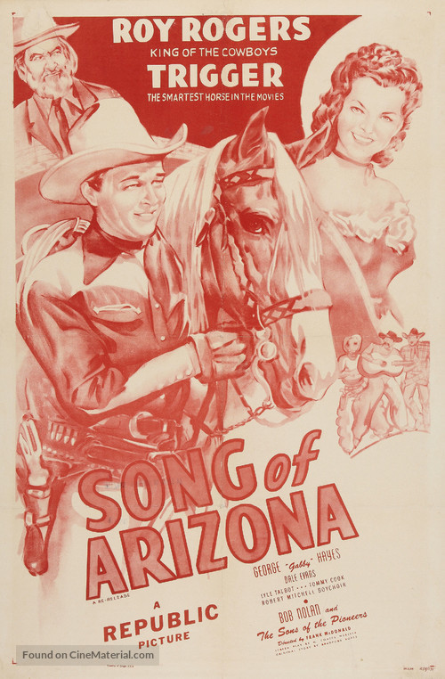 Song of Arizona - Re-release movie poster