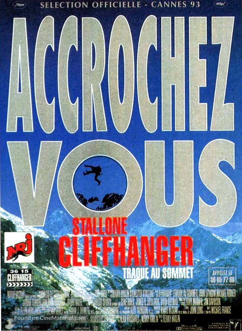 Cliffhanger - French Movie Poster