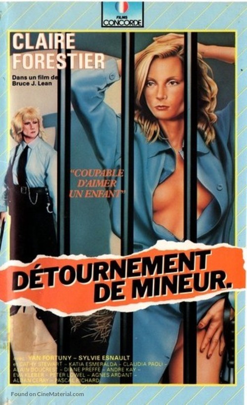 D&eacute;tournement de mineur - French VHS movie cover