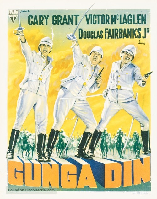 Gunga Din - Belgian Movie Poster