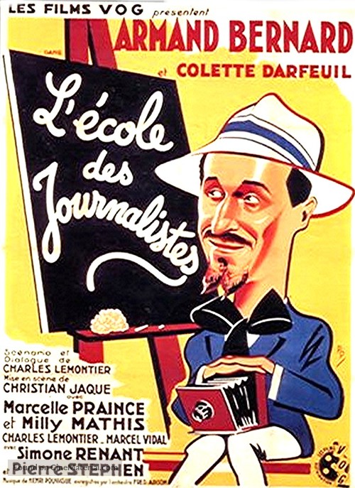 L&#039;&eacute;cole des journalistes - French Movie Poster