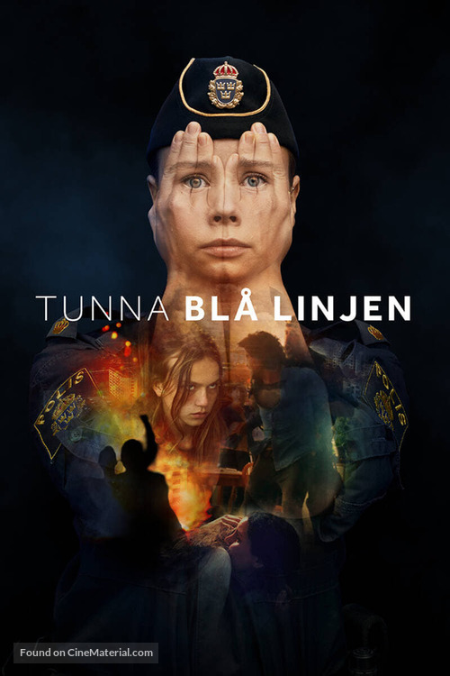 &quot;Tunna bl&aring; linjen&quot; - Swedish Movie Cover