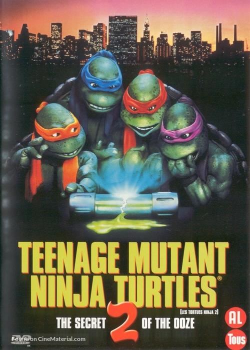 Teenage Mutant Ninja Turtles II: The Secret of the Ooze - Dutch DVD movie cover