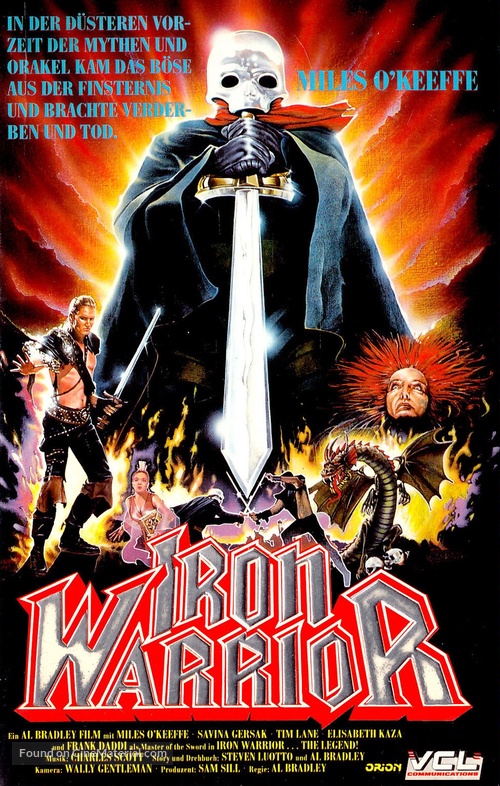 Iron Warrior - German VHS movie cover