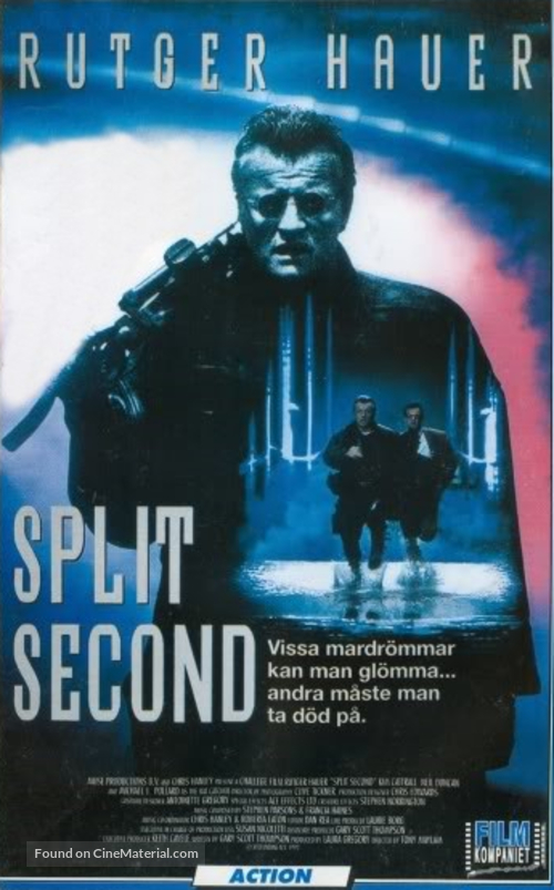 Split Second - Norwegian VHS movie cover