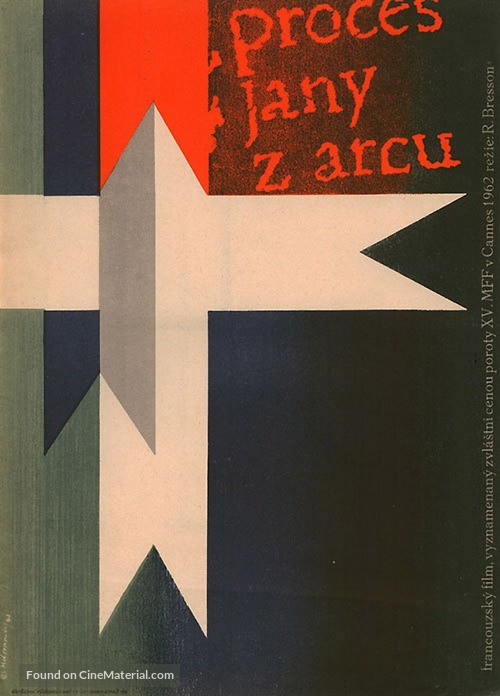 Proc&egrave;s de Jeanne d&#039;Arc - Czech Movie Poster