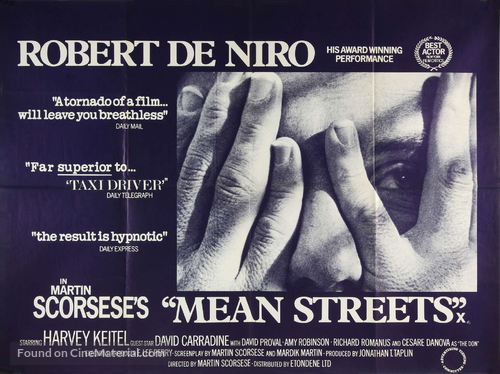 Mean Streets - British Movie Poster