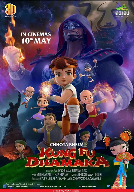 Chhota Bheem Kung Fu Dhamaka 2019 Indian Movie Poster chhota-bheem-kung-fu-dhamaka-2019-indian-movie-poster