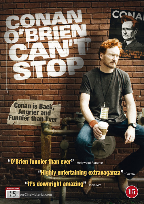 Conan O&#039;Brien Can&#039;t Stop - Danish DVD movie cover
