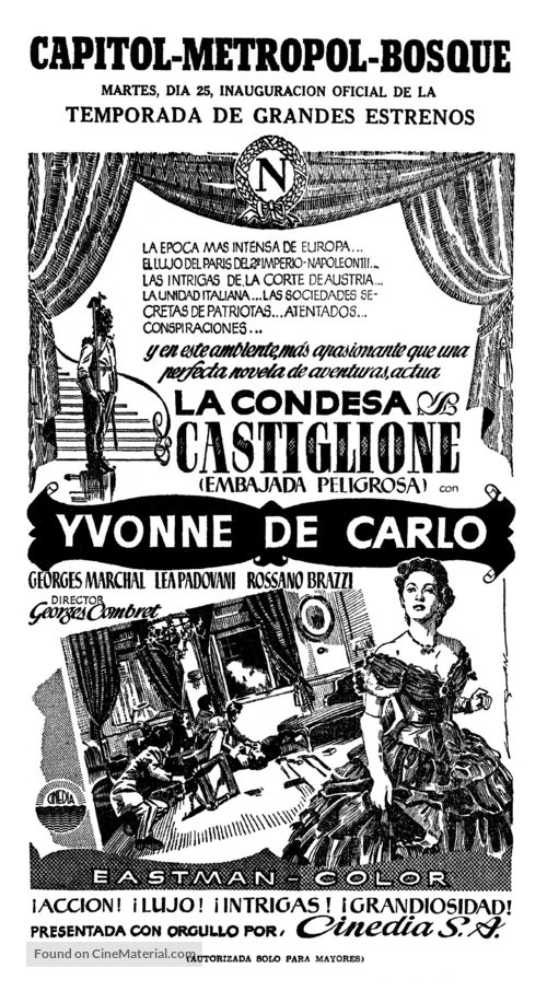 La contessa di Castiglione - Spanish poster