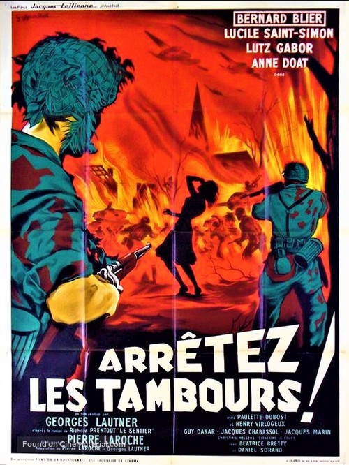 Arr&ecirc;tez les tambours - French Movie Poster