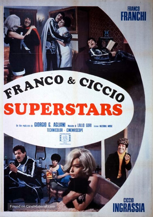 Franco e Ciccio superstars - Italian Movie Poster