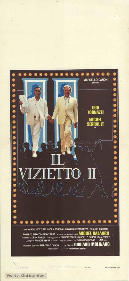 La cage aux folles II - Italian Movie Poster