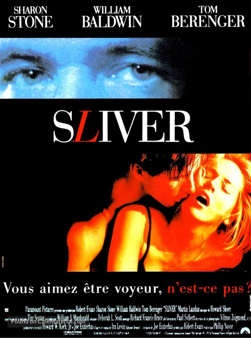 Sliver - French Movie Poster