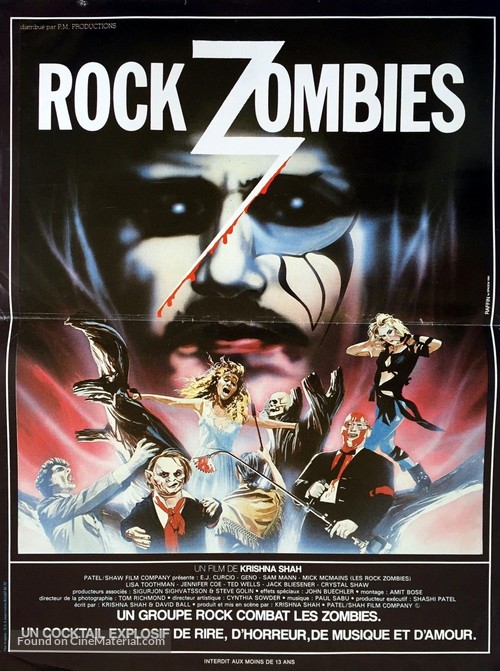 Hard Rock Zombies - French Movie Poster