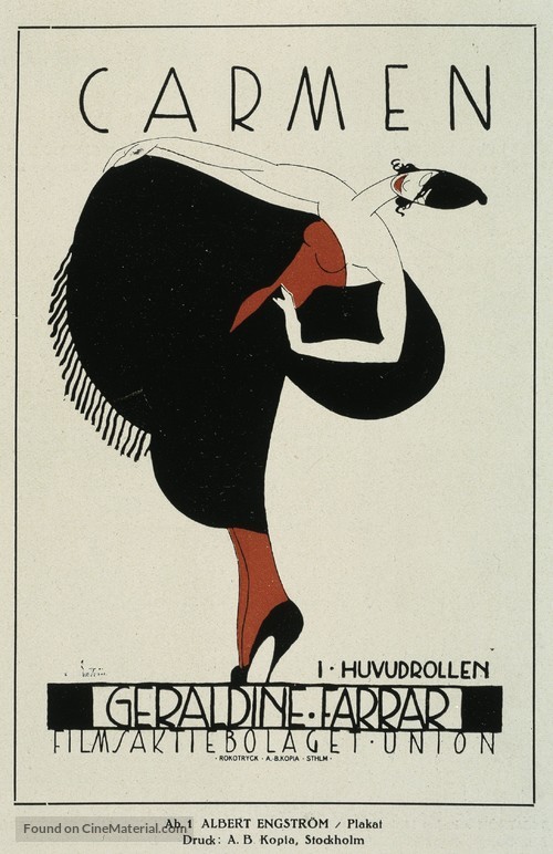 Carmen - Swedish Movie Poster