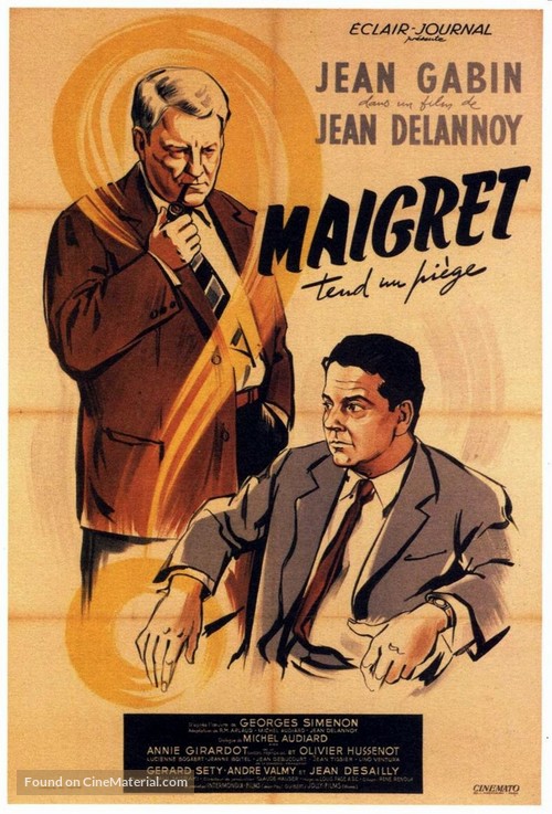 Maigret tend un pi&egrave;ge - French Movie Poster