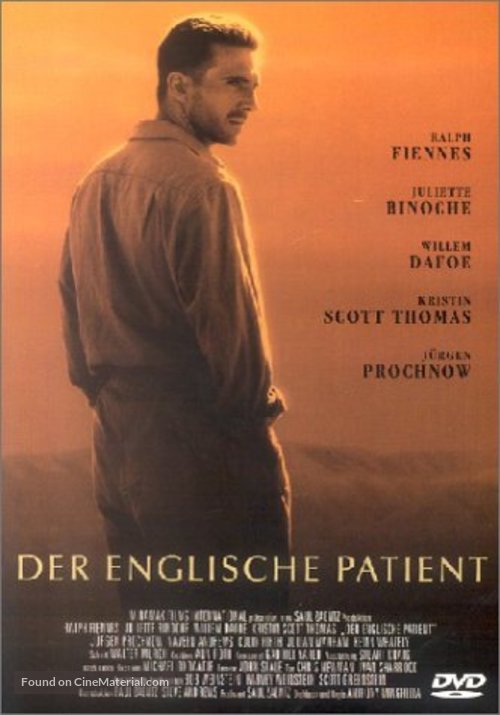 The English Patient - German DVD movie cover