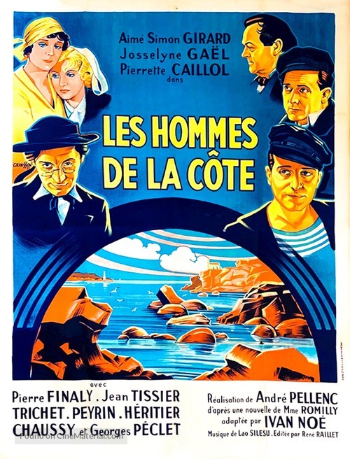 Les hommes de la c&ocirc;te - French Movie Poster