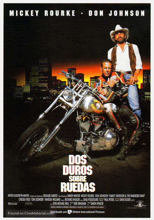Harley Davidson and the Marlboro Man - Spanish Movie Poster
