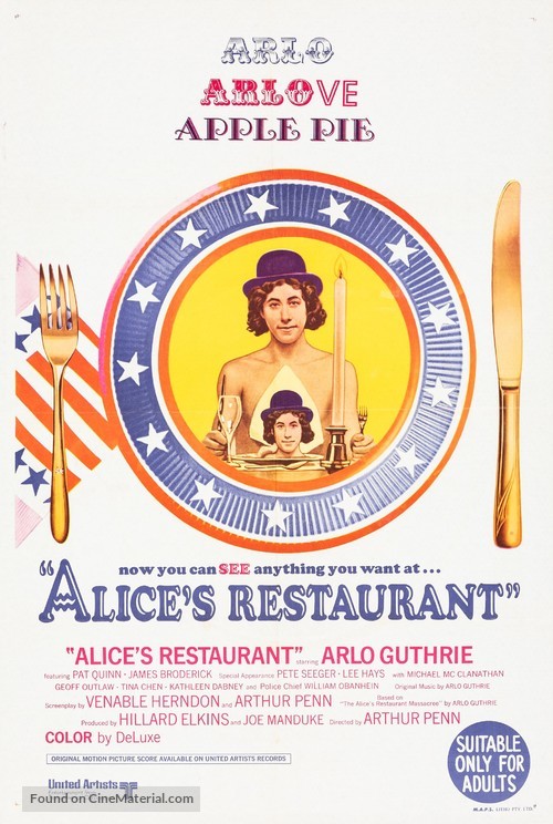 Alice&#039;s Restaurant - Australian Movie Poster