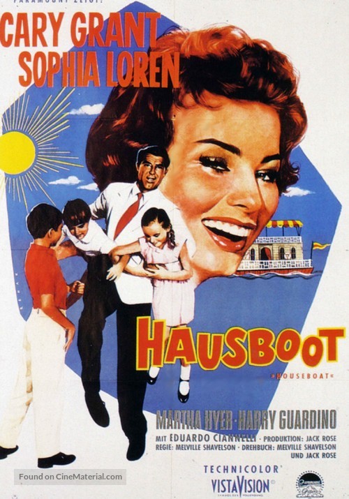 Houseboat - German Movie Poster