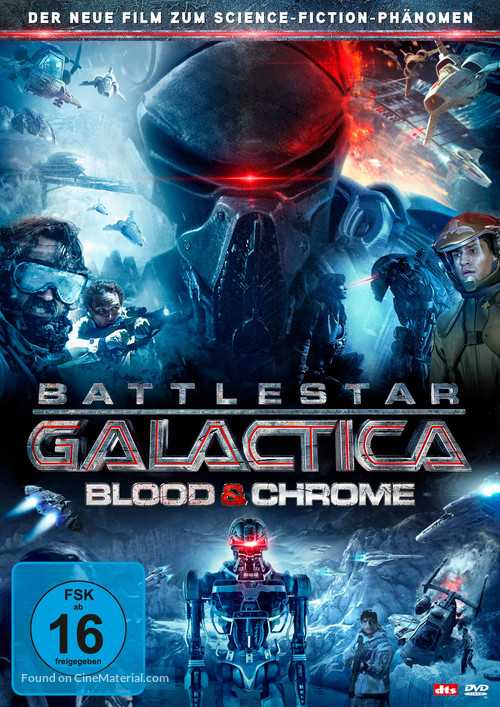 Battlestar Galactica: Blood &amp; Chrome - German DVD movie cover