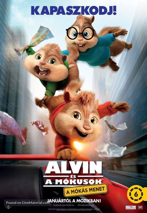 Alvin and the Chipmunks: The Road Chip - Hungarian Movie Poster