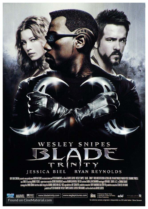Blade: Trinity - Italian Movie Poster