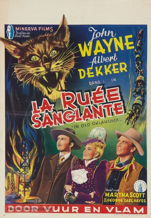 In Old Oklahoma - Belgian Movie Poster