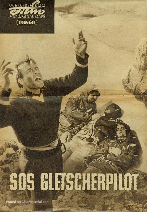 SOS Gletscherpilot - German poster