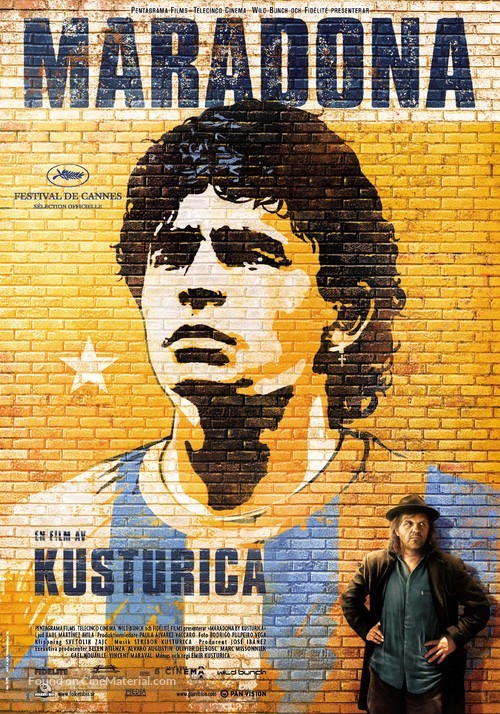 Maradona by Kusturica - Swedish Movie Poster