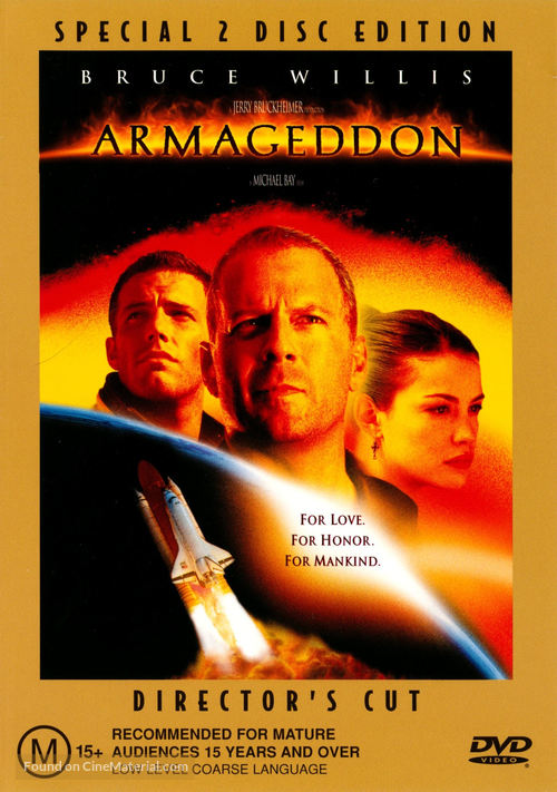 Armageddon - Australian DVD movie cover