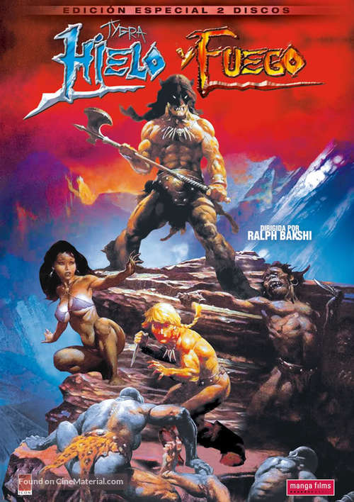 Fire and Ice - Spanish DVD movie cover