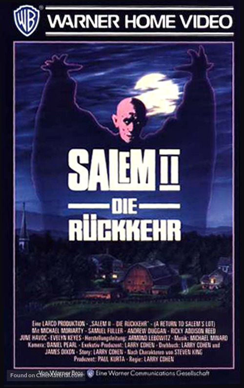 A Return to Salem&#039;s Lot - German VHS movie cover