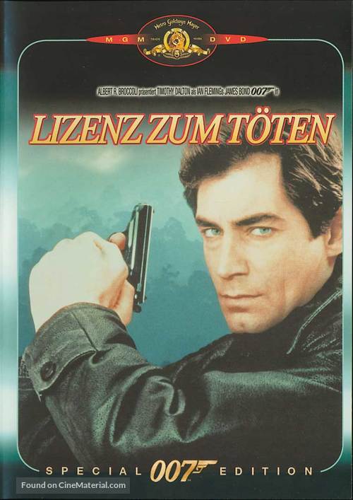 Licence To Kill - German DVD movie cover