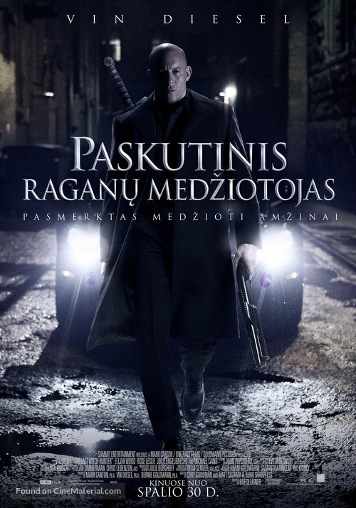 The Last Witch Hunter - Lithuanian Movie Poster