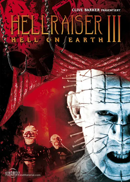 Hellraiser III: Hell on Earth - Swiss Movie Cover